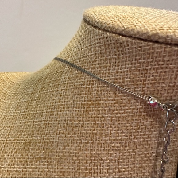 NWT Facets 5th Avenue Art Glass Necklace & Bracelet Set - Silver tone w/ Blue - Picture 10 of 16